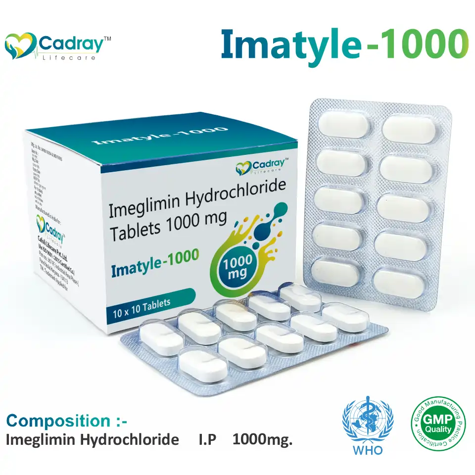 Imeglimin 1000mg Tablet PCD Pharma